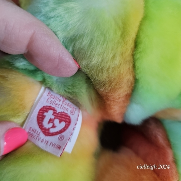 Peace The Bear Beanie Baby and Beanie Buddy Set - Picture 6 of 15
